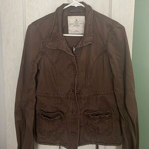 Abercrombie & Fitch olive green women’s jacket. Gently used